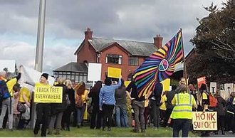 Anti-fracking demo