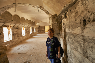 Nadia Younis Butti at St George's Monastery, Mosul