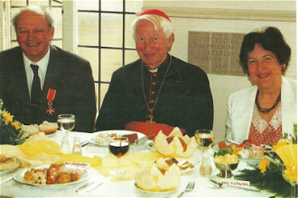 Jim and Anne with Cardinal Hume 1994