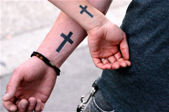 Jesus is So Cool - Matching Couples Tattoos - kris krüg from Vancouver, Canada - Wiki image