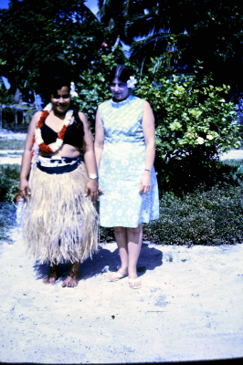 Margaret with friend Rosa in Fiji