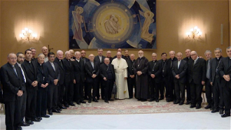 Chile's Bishops with Pope Francis