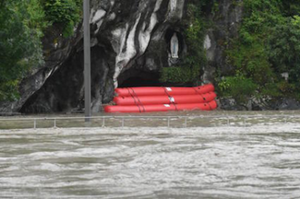 Grotto kept safe behind protective barrier