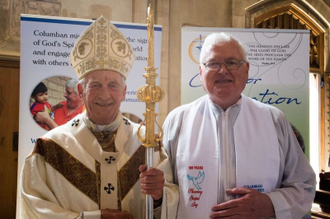 Archbishop Peter Smith with Fr Peter Hughes
