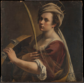 Artemisia Gentileschi: Self Portrait as Saint Catherine of Alexandria