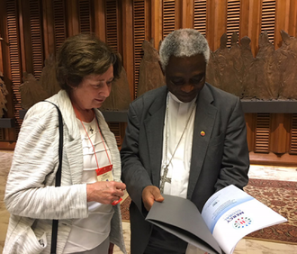 Sr Adele Howard with Cardinal Turkson