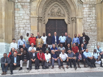 Jesuit delegates at CTEWC  Image: Prem Xalxo SJ