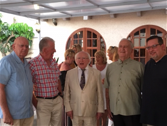 President Higgins meeting Irish missionaries in Peru, January  2017