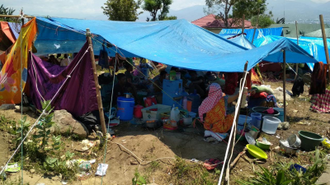 Homeless in Palu.  Photo credit: Fatwa Fadillah/CRS