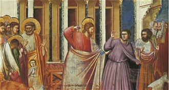 Giotto - Jesus drives out the money changers