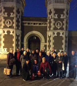 Irish Pensioners Choir outside Wormwood Scrubbs