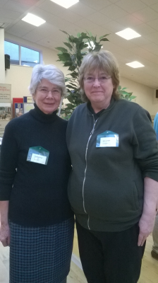 Barbara Wood with Ellen Teague