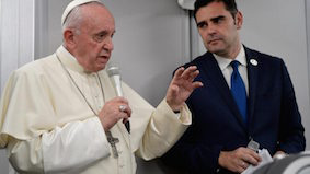 Pope with Alessandro Gisotti
