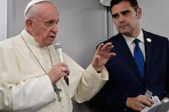 Pope with Alessandro Gisotti