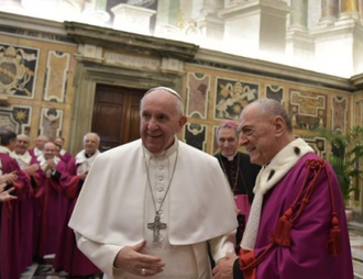 Pope meets Roman Rota