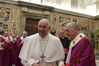Pope meets Roman Rota