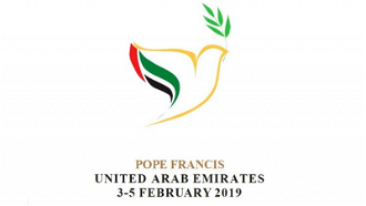 Official logo of Papal journey to UAE