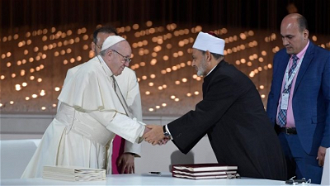 Pope Francis and Grand Imam of Al-Azhar, Ahmed el-Tayeb
