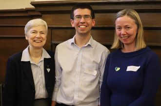 Sr Sheila Kinsey FCJM, James Buchanan, Dr Lorna Gold