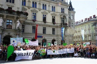 A recent climate protest in Graz, Austria