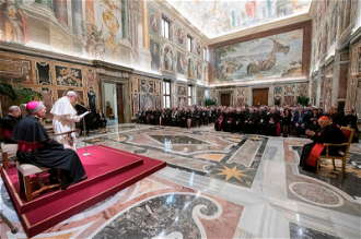 Pope Francis addresses the Pontifical Academy for Life