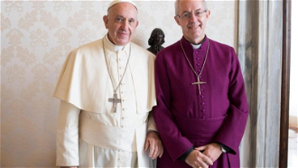 Pope Francis and Archbishop of Canterbury