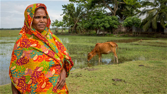 Mahinur lives in the Barishal region of Bangladesh, which is prone to extreme weather.