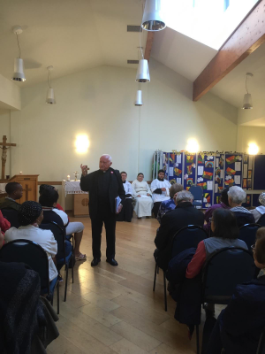 Fr Banaszkiewicz at Shrine of Our Lady of Willesden
