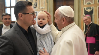 Pope greets participants in the Yes to Life! conference