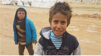 Traumatised children in Idlib - Image Franciscans
