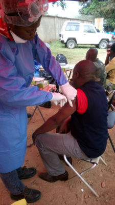 Ebola vaccination Beni General Hospital