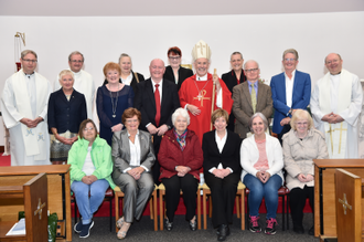 Bishop Nolan with the group