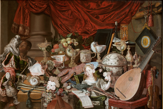 The Paston Treasure, Painted by anonymous Dutch painter, Oil on canvas, Painted circa 1670 Norwich, UK. Photo courtesy of ©Norfolk Museums Service
