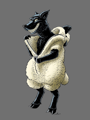 Wolf in Sheep's Clothing by Maurice Campobasso, Digital art, Executed 2018, © Maurice Campobasso