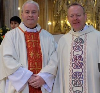 New Bishop Michael Router with Archbishop Eamon Martin