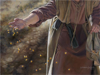 The Sower, Painted by Liz Lemon Swindle,  2013, Oil on Canvas, © Liz Lemon, Havenlight Publishing