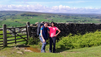 Lucia and Leona on the walk