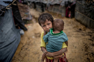 Rohingya children - image CAFOD