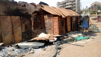 Property destruction in Squares area of Kumbo - Saturday 16 February 2019