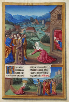 The Canaanite Woman, by Jean Colombe  from Les Très Riches Heures du duc de Berry, 1485-89, © Musée de Condé, Chantilly, France