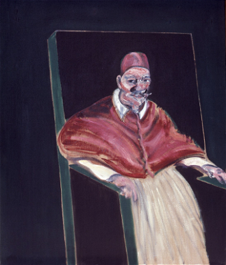 Study for Velazquez Pope II, by Francis Bacon, 1961, © Vatican Museum