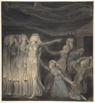 The Parable of the Wise and Foolish Virgins, by William Blake, 1799, © Metropolitan Museum of Art, New York