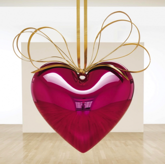 Hanging Heart, Jeff Koons 2007, Sotheby's New York, sold for $23 million