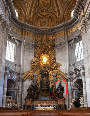 Cathedra Pietri / Altar of the Chair of Saint Peter by Gian Lorenzo Bernini , 1666, © Saint Peter's Basilica, Vatican City