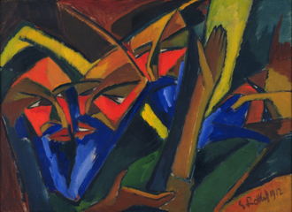 Pharisees, by Karl Schmidt-Rottluff  1912, © Museum of Modern Art, New York