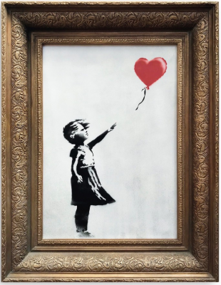 Girl with Balloon,  by Banksy,  2006 © Sotheby's London, 5 October 2018