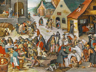 The Seven Acts of Mercy, by Pieter Brueghel the Younger, © Courtesy Sotheby's New York