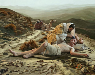 The Good Samaritan, by Dan Burr, 2011 © Dan Burr Illustration