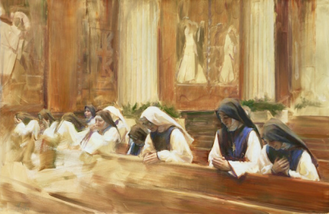 The Power of Prayer, Children of Mary Sisters, by David Meuller, 2018 © David Mueller fine Art