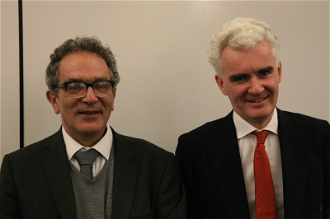 Lord Glasman with Catholic Union Chairman, David O'Mahony